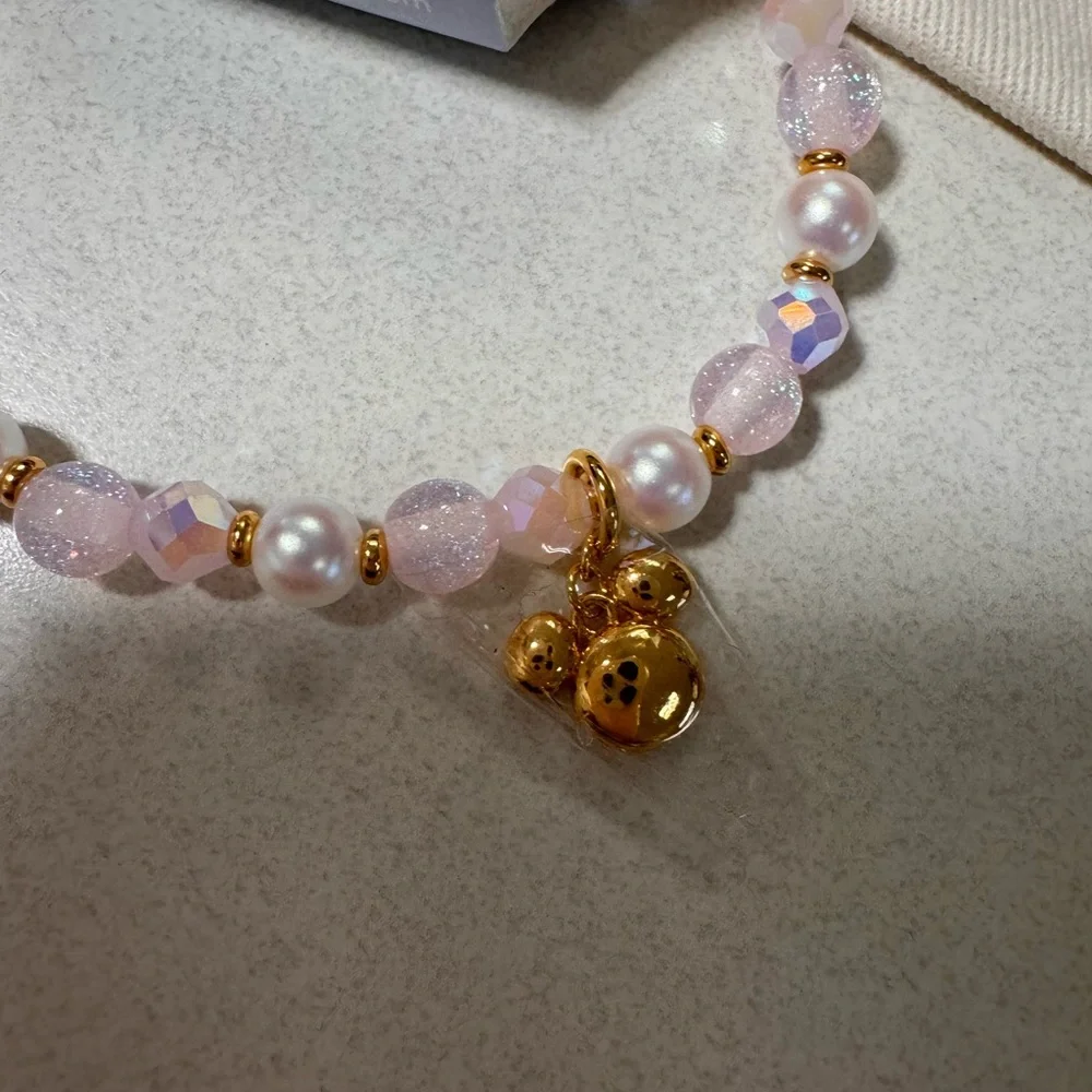 Disney Parks Little Words Project Bracelet - Pink and Gold - Picture 2 of 3
